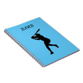 Carnet D'ÉCOLE DE BASEBALL AVEC NOM PERSONNALISÉ. (Côté Droit)