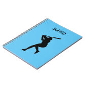 Carnet D'ÉCOLE DE BASEBALL AVEC NOM PERSONNALISÉ. (Côté gauche)