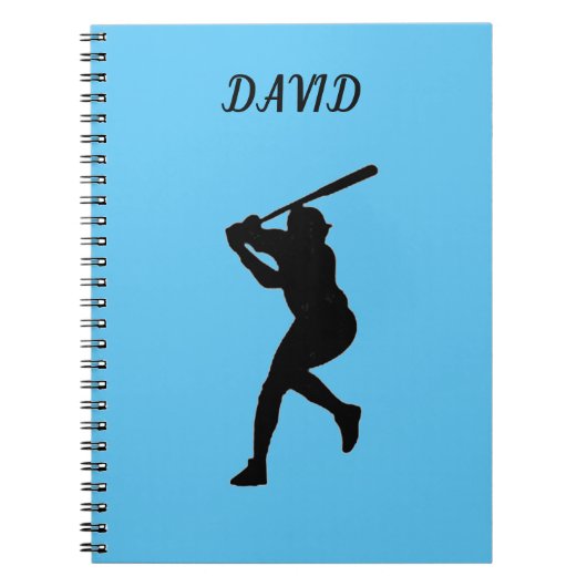 Carnet D'ÉCOLE DE BASEBALL AVEC NOM PERSONNALISÉ. (Devant)