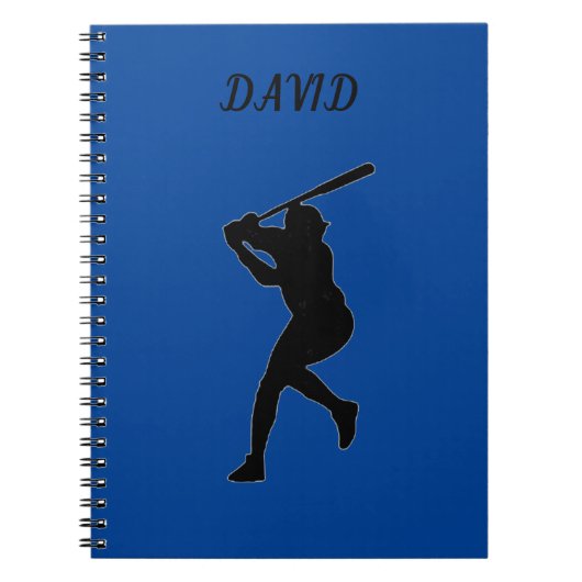 Carnet D'ÉCOLE DE BASEBALL AVEC NOM PERSONNALISÉ. (Devant)