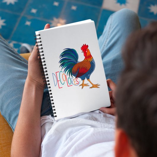 Carnet DeColores Cursillo Colorful Rooster