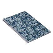 Carnet Décor Camouflage Pixels numériques bleu marine (Côté Droit)