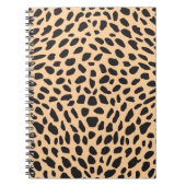 Carnet Décor de guépard de peau (Devant)