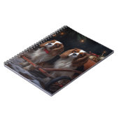 Carnet Décor de Noël Cavalier King Chariot à neige (Côté gauche)