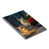 Carnet Décor de Noël Corgi Snowy Sleigh (Côté Droit)