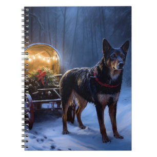 Carnet Décor de Noël Kelpie Snowy Sleigh