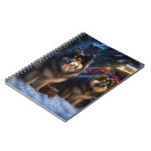 Carnet Décor de Noël Lapphund Snowy Sleigh (Côté gauche)