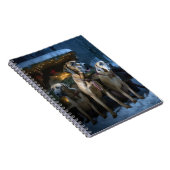 Carnet Décor de Noël Rhodesian Ridgeback Snowy Sleigh (Côté Droit)