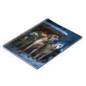 Carnet Décor de Noël Rhodesian Ridgeback Snowy Sleigh (Côté gauche)