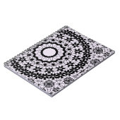 Carnet Décor en dentelle noir gris sans charme (Côté gauche)