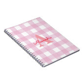 Carnet Décor En vichy Rose (Côté Droit)