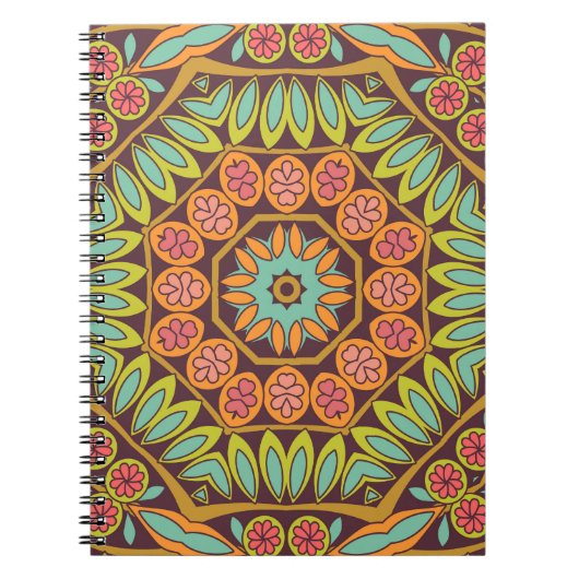 Carnet Décor floral abstrait et lumineux. (Devant)