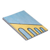 Carnet Décor jaune et bleu (Côté Droit)