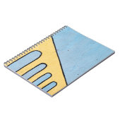 Carnet Décor jaune et bleu (Côté gauche)