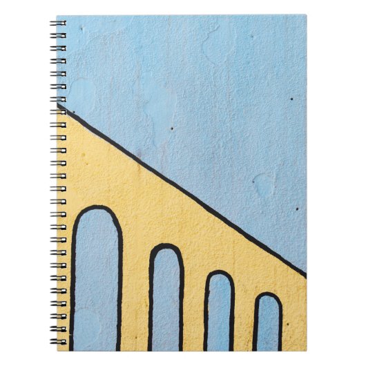 Carnet Décor jaune et bleu (Devant)