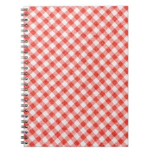 Carnet Décor maison rayé rouge et blanc, arrière - plan