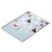 Carnet Décor monogramme scandinave Woodland d'hiver (Côté gauche)