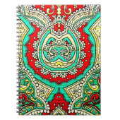 Carnet Décor néon arabesque : style années 80. (Devant)