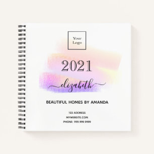 Carnet Décor pastel strokes 2023