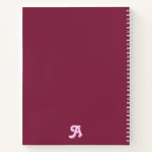 Carnet Décor Rétro Simple Rose Orange (Dos)