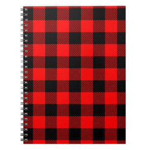 Carnet Décor rouge et noir de contrôle de Buffalo de