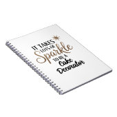 Carnet Décorateur de gâteau étincelant (Côté Droit)