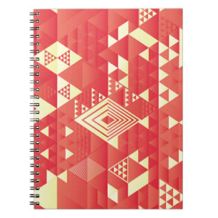 Carnet Décoratif géométrique, éléments vintages abstraits