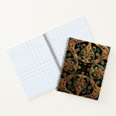 Carnet Décoration Motif en bronze vert (Intérieur)