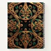 Carnet Décoration Motif en bronze vert (Dos)