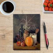 Carnet Décorations d'automne sur table, Citrouille, Fruit