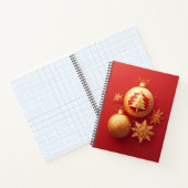 Carnet Décorations de Noël doré (Intérieur)