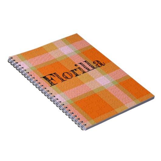 Carnet  Decorative Plaid (Côté Droit)