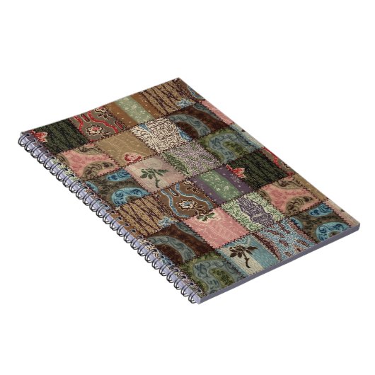 Carnet Découpe à patchwork, texture 3D. (Côté Droit)