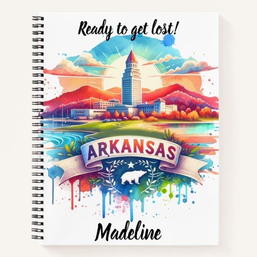 Carnet Découvrez le charme de l'Arkansas au coucher du so (Devant)