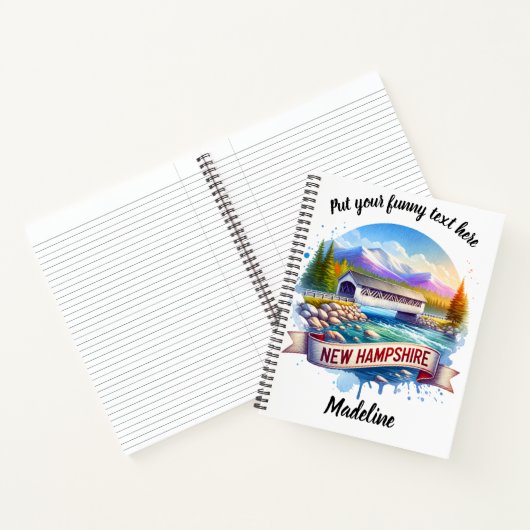 Carnet Découvrez le pont couvert du New Hampshire (Intérieur)