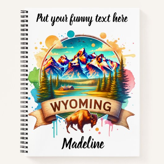 Carnet Découvrez les paysages sauvages du Wyoming (Devant)