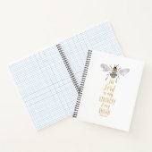 Carnet d'écriture avec aquarelle Bee. Psaume 28:7 (Intérieur)