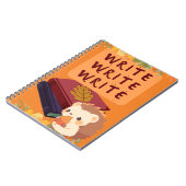 Carnet d'écriture de hérisson pour les écrivains e (Côté gauche)
