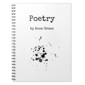 Carnet d'écriture de poésie (Devant)