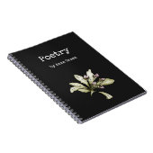 Carnet d'écriture de poésie florale (Côté Droit)