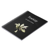 Carnet d'écriture de poésie florale (Côté gauche)