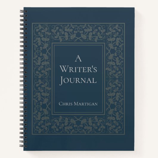 Carnet d'écriture élégant personnalisé pour les au (Devant)