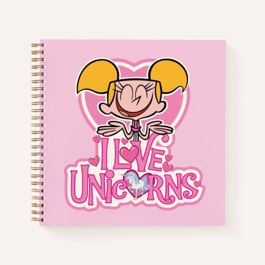 Carnet Dee Dee - I Love Unicorns (Devant)