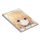Carnet Deep blond fille yeux verts anime manga (Côté Droit)