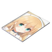 Carnet Deep blond fille yeux verts anime manga (Côté gauche)