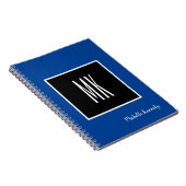 Carnet Deep Blue Black Monogramme Professionnel (Côté Droit)