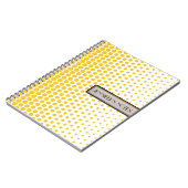 Carnet Deep Lemon pois élégant moderne blanc (Côté gauche)