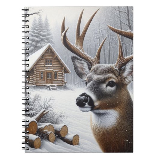 Carnet Deer d'hiver/Buck art (Devant)