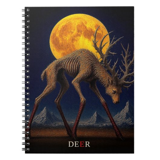 Carnet Deer Long Socks gothique Surréaliste (Devant)