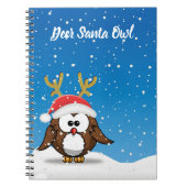 Carnet Deer Père Noël Owl (Devant)